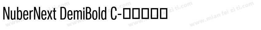 NuberNext DemiBold C字体转换